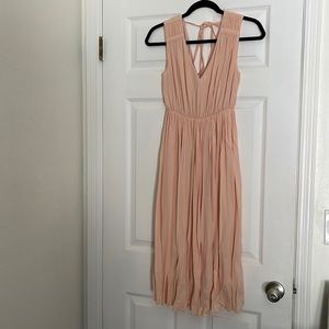 Madewell light pink midi dress